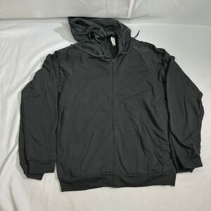 NWT Royal Apparel Organic Cotton Zip Hoodie Mens L Charcoal Grey Lot of 2